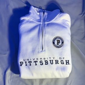 Vintage Embroidered University of Pittsburgh Quarter Zip